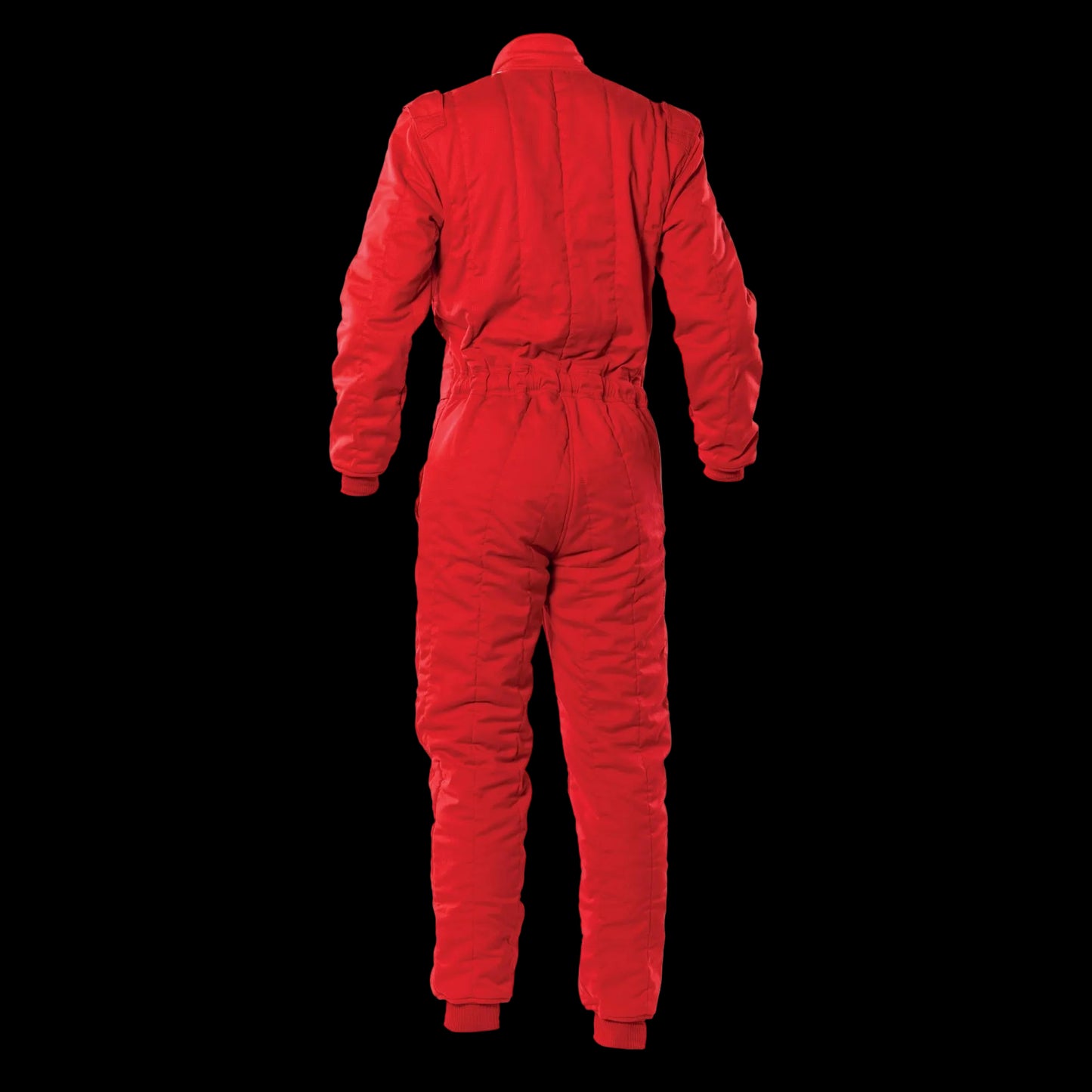OMP Sport red racing suit on a white background