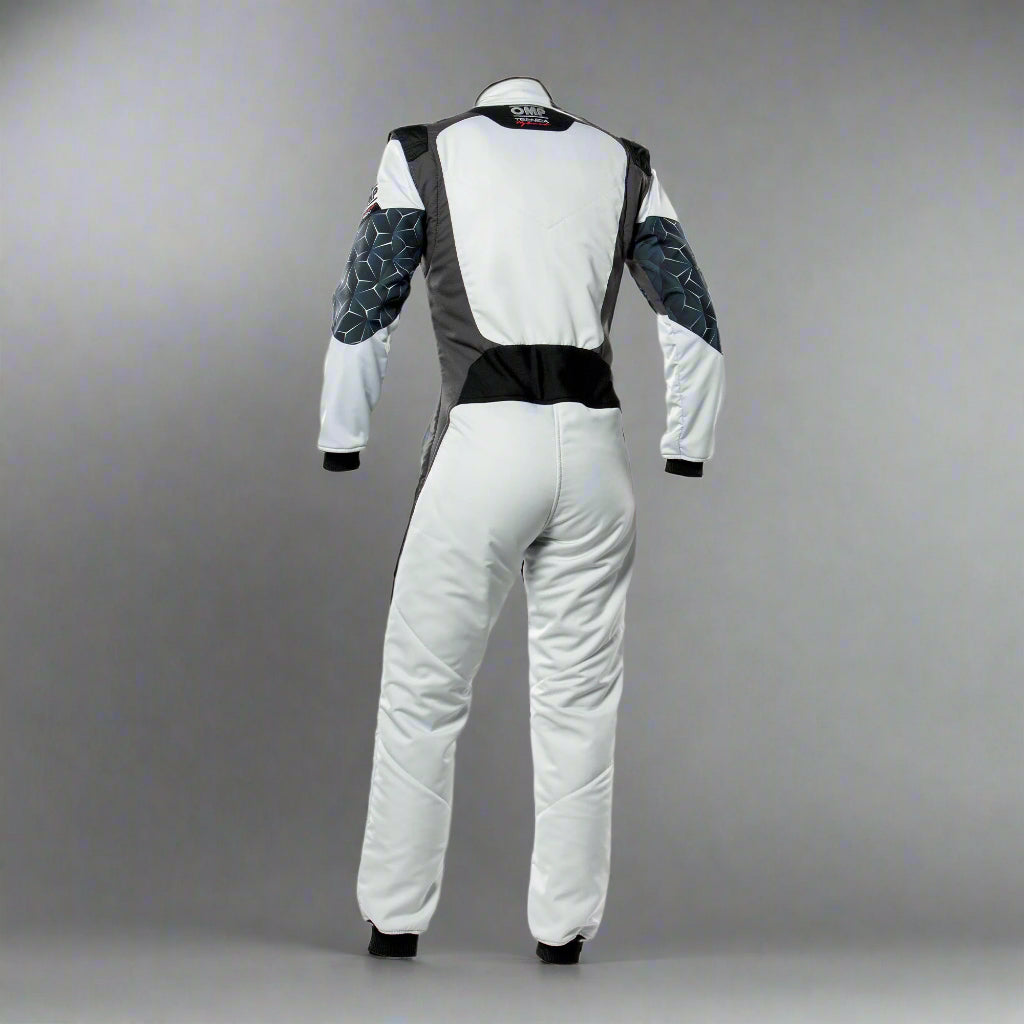 OMP TECNICA Hybrid Circuit Race Suit - Grey/Black (Sizes 44-64) FIA 8856-2018