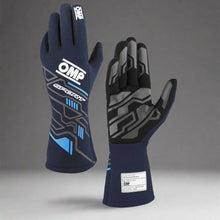 Load image into Gallery viewer, OMP &#39;SPORT&#39; Circuit Racing Gloves - BLACK / WHITE FIA 8856-2018
