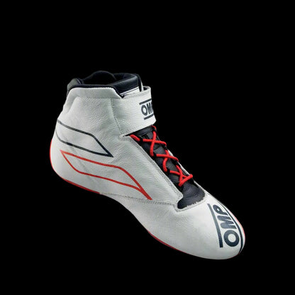 OMP 'ONE-S' Circuit Racing Boots (White) FIA 8856-2018