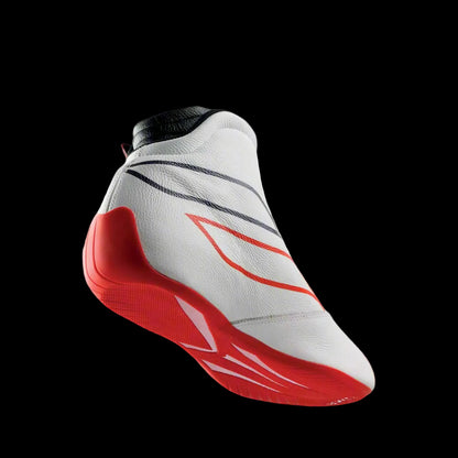 OMP 'ONE-S' Circuit Racing Boots (White) FIA 8856-2018