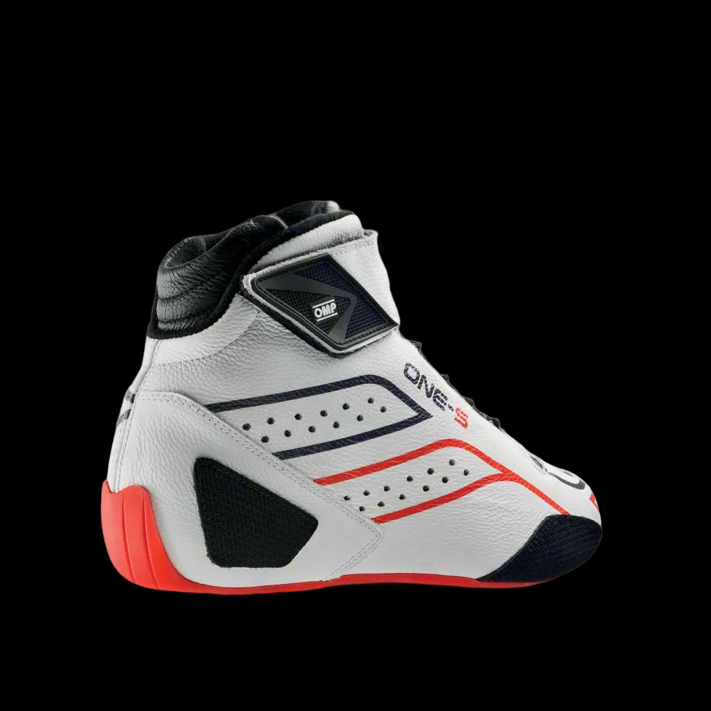 OMP 'ONE-S' Circuit Racing Boots (White) FIA 8856-2018