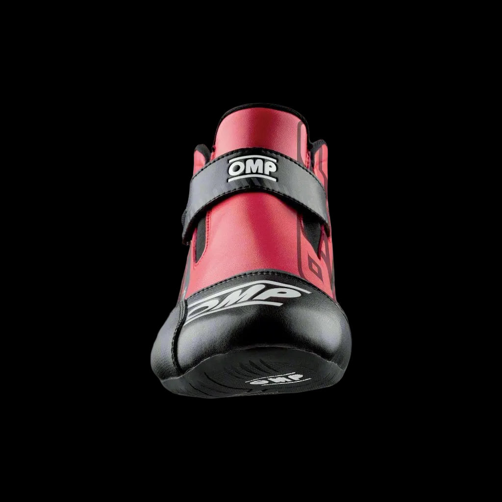 OMP KS-2 'ART' Kart Boots (Red / Black)