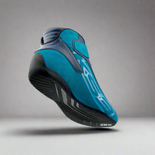 Load image into Gallery viewer, OMP KS-3 Kart Boots (Navy Blue / Cyan)
