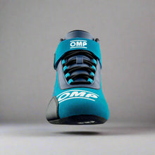 Load image into Gallery viewer, OMP KS-3 Kart Boots (Navy Blue / Cyan)
