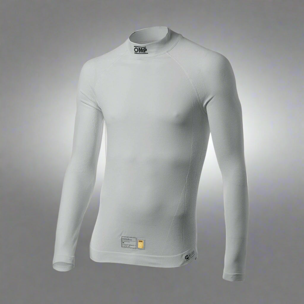 OMP 'ONE EVO' Circuit Racing Underwear Top FIA 8856-2018 - WHITE