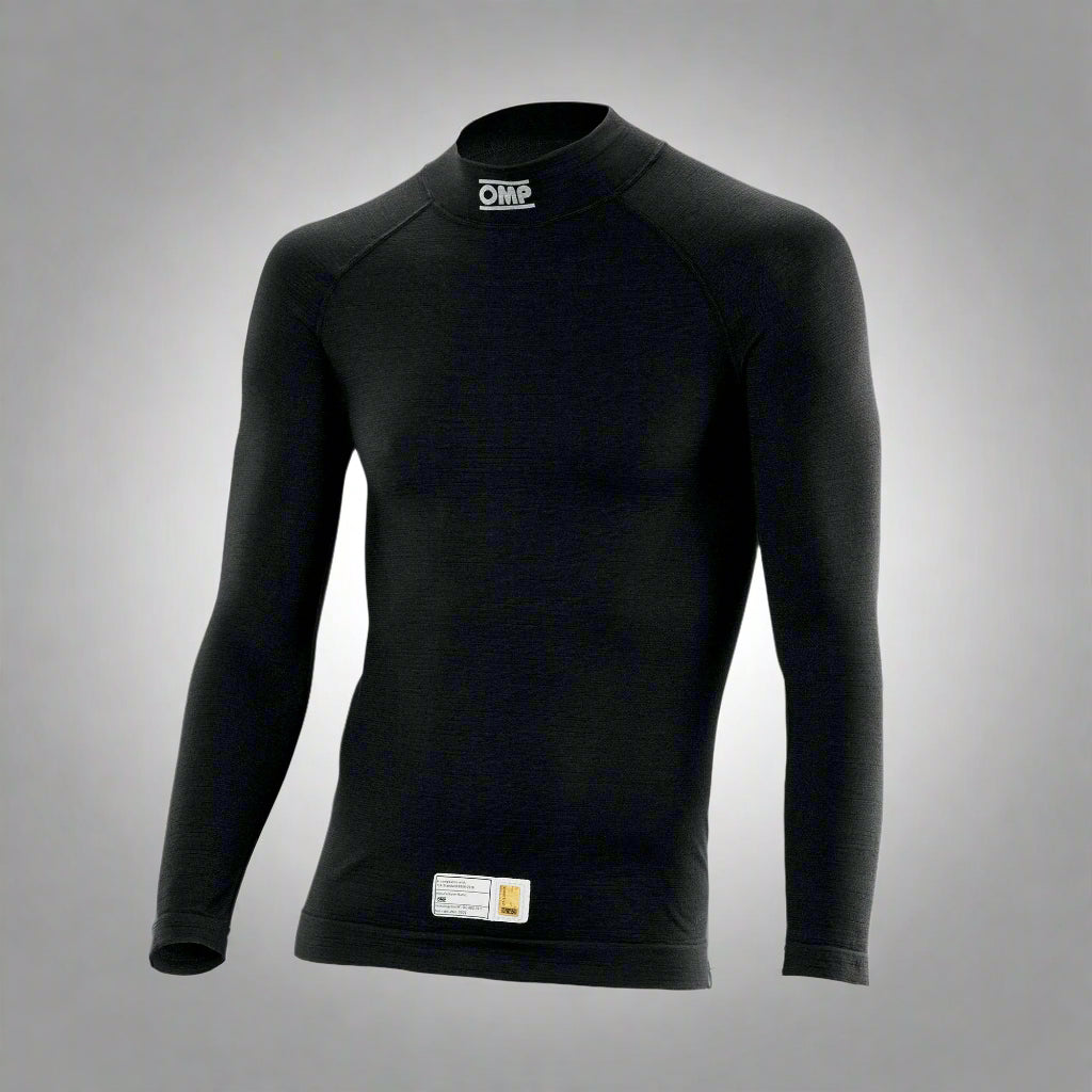 OMP 'TECNICA EVO' Circuit Racing Underwear Top FIA 8856-2018 - BLACK