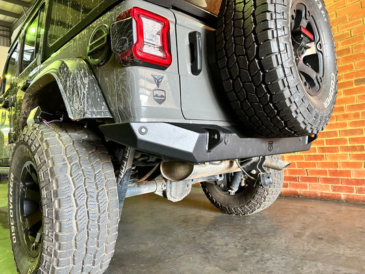 RockRage OVERLAND Full Rear Bumper for Wrangler JL / JLU