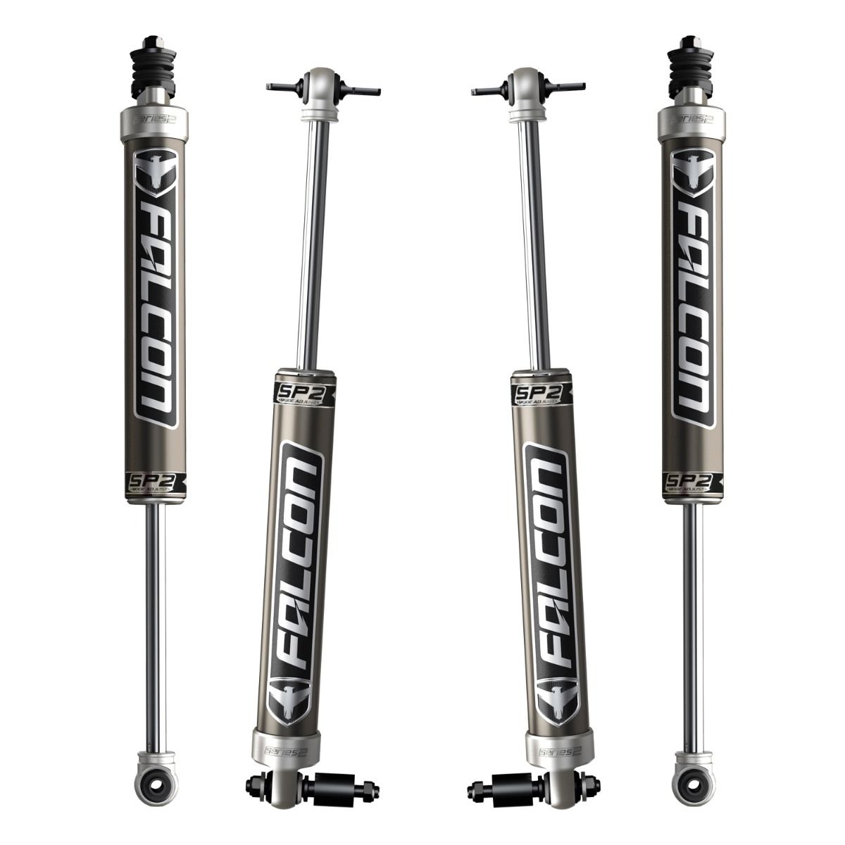 Falcon SP2 2.1 Mode-Adjust Monotube Shocks (3" - 3.5” Lift) - All 4 for Wrangler JK / JKU 2dr / 4dr