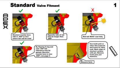 APEX RPV Rapid Tyre Deflation Valves for Jeep Wrangler JK / JKU / JL / JLU / Gladiator  (Set of 5)