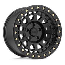 Load image into Gallery viewer, BLACK RHINO &#39;PRIMM&#39; 17&quot; - Matte Black with Brass Bolts (set of 5 Jeep 5x127) -0
