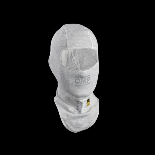 OMP 'TECNICA EVO 26' Circuit Racing Balaclava FIA 8856-2018 - SILVER WHITE