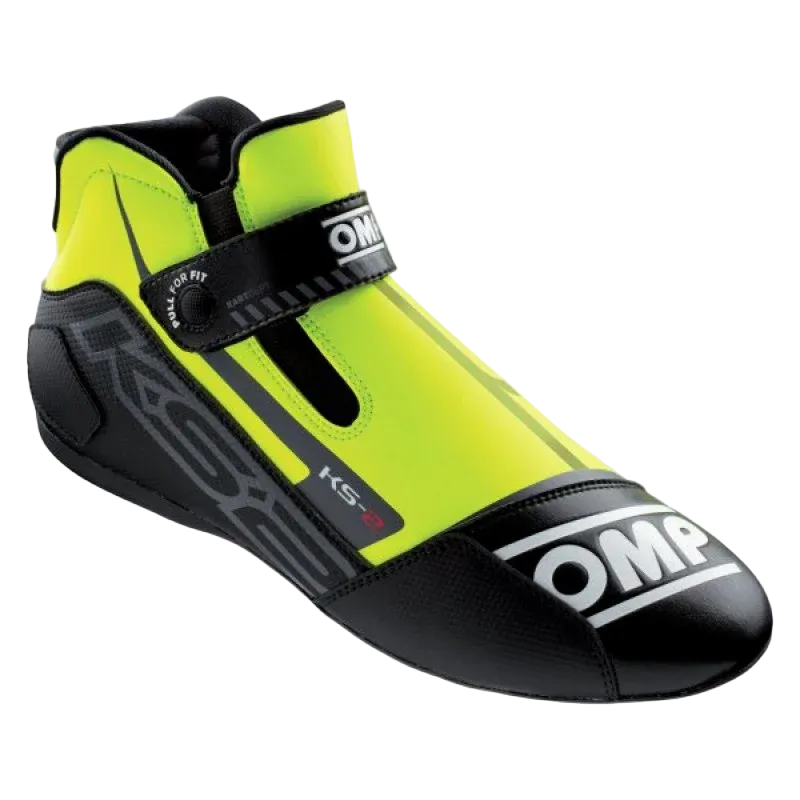 OMP KS-2 'ART' Kart Boots (Yellow / Black)