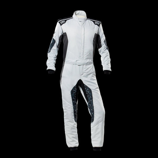 OMP TECNICA Hybrid Circuit Race Suit - Grey/Black (Sizes 44-64) FIA 8856-2018