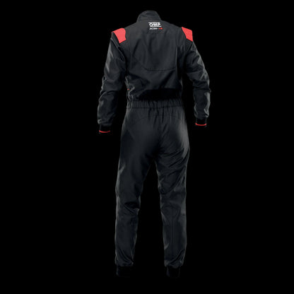 OMP KS-4 Kart Suit 2026 BLACK/ RED - KIDS (Sizes 120-160)