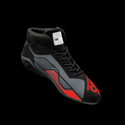 OMP 'SPORT' Circuit Racing Boots - (BLACK / RED) FIA 8856-2018