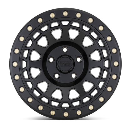 BLACK RHINO 'PRIMM' 17" - Matte Black with Brass Bolts (set of 5 Jeep 5x127) -0