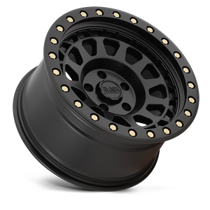 BLACK RHINO 'PRIMM' 17" - Matte Black with Brass Bolts (set of 5 Jeep 5x127) -0