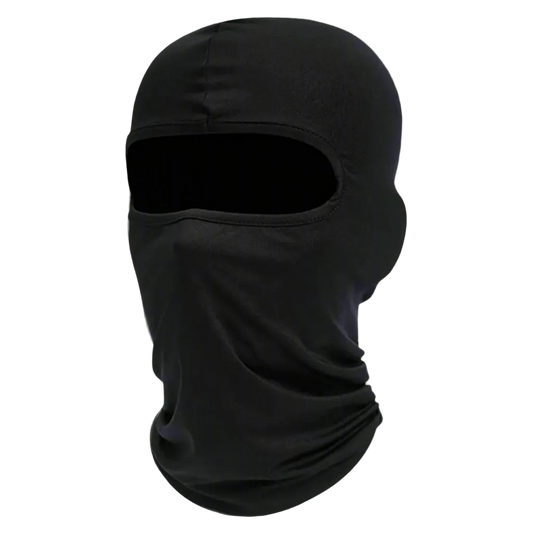Black balaclava on a white background