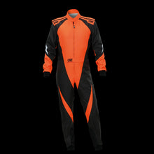 Load image into Gallery viewer, OMP KS-3X Kart Suit GREY/ BLACK - YOUTH (Sizes 120-160)
