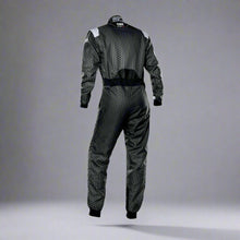 Load image into Gallery viewer, OMP KS-3R  &#39;ART&#39; Kart Suit BLACK / SILVER - ADULT (Sizes 42-62)
