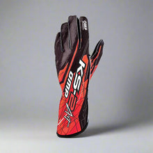 Load image into Gallery viewer, OMP KS-2 &#39;ART&#39; Kart Gloves - Black / Red (KIDS Sizes 4-6)
