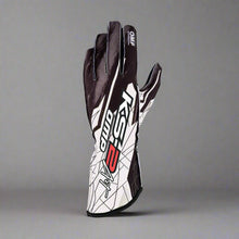 Load image into Gallery viewer, OMP KS-2 &#39;ART&#39; Kart Gloves - Black / White (KIDS Sizes 4-6)
