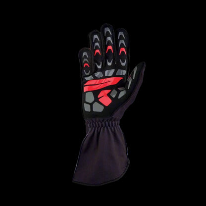 OMP KS-2R Kart Gloves - Black (Youth to Adult Sizes XXS-XL)