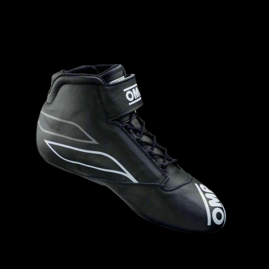 OMP 'ONE-S' Circuit Racing Boots (Black) FIA 8856-2018
