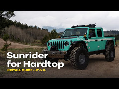 SUNRIDER Sun Roof FOR HARDTOP® - Black Twill for Jeep Wrangler JL / JLU / JT by Bestop