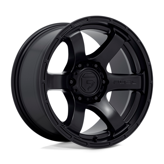 FUEL OFFROAD 'RUSH' D766 17" Rims for Hilux / Ranger / LC - Satin Black (1790 6/139.7 +1) set of 4