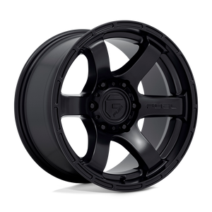 FUEL OFFROAD 'RUSH' D766 17" Rims for Hilux / Ranger / LC - Satin Black (1790 6/139.7 +1) set of 4