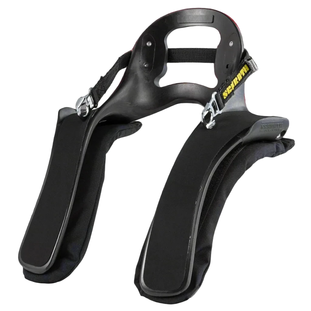 Black SCHROTH Super Sport XLT HANS FHR Device for racing helmets