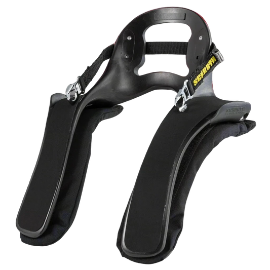 Black SCHROTH Super Sport XLT HANS FHR Device for racing helmets