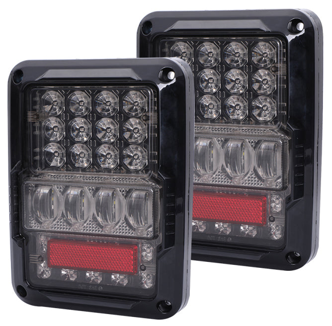 TAIL LIGHTS - SPIDER EYES LED replacement for Wrangler JK JKU (pair)