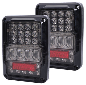 TAIL LIGHTS - SPIDER EYES LED replacement for Wrangler JK/JKU (pair)