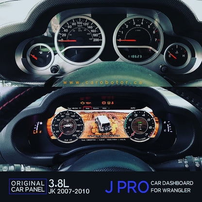 CAROBOTOR J Pro - Digital Dashboard for Jeep Wrangler JK JKU (2007-2020)