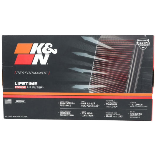 K&N REPLACEMENT AIR FILTER for JEEP Wrangler JL / Gladiator 2018+ 3.6/2.0/2.2L (33-5076)