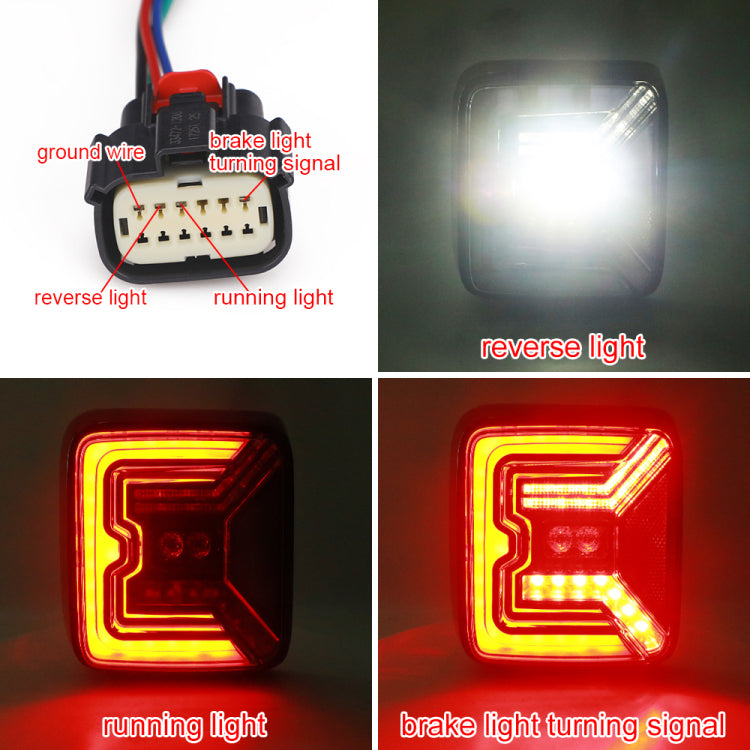 TAIL LIGHTS - 'NIGHT BAT' LED replacement for Wrangler JL / JLU 2018+ (pair)