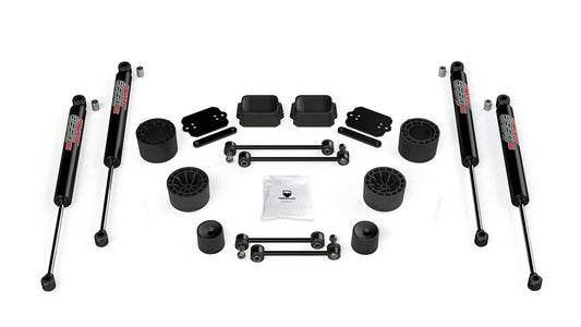 FULLY FITTED: 2.5” Teraflex Performance Spacer Lift Kit with 9550 shocks for Wrangler 2dr JL / 4dr JLU