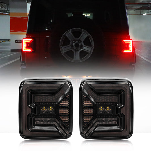 TAIL LIGHTS - 'NIGHT BAT' LED replacement for Wrangler JL / JLU 2018+ (pair)