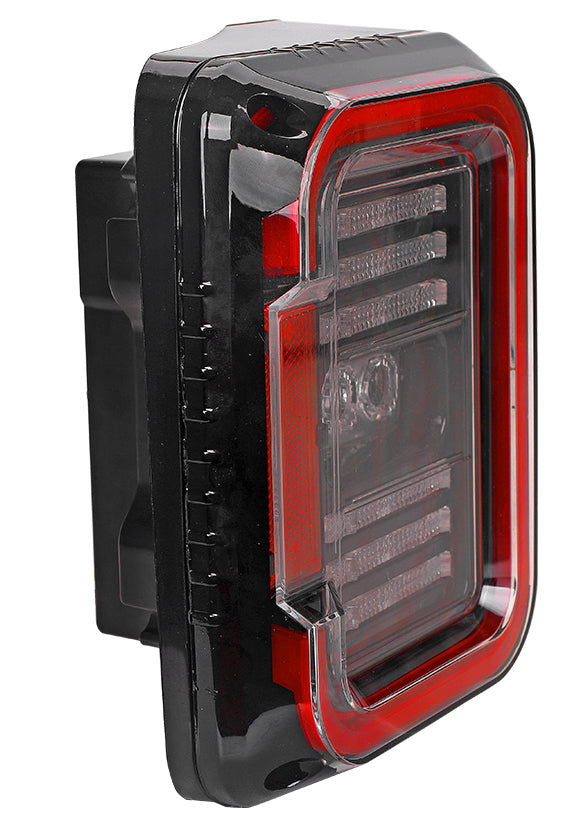 TAIL LIGHTS - CEE 'C' CLEAR SMOKE LED replacement for Wrangler JK JKU (pair)