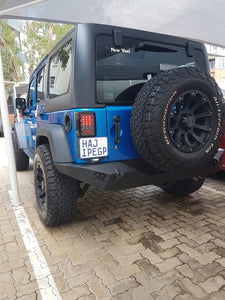 RockRage EXPLORER Full Rear Bumper for Wrangler JK / JKU