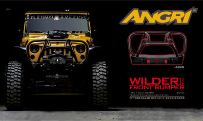 Topfire Wilder II Front Bumper Stubby for Wrangler JK JKU