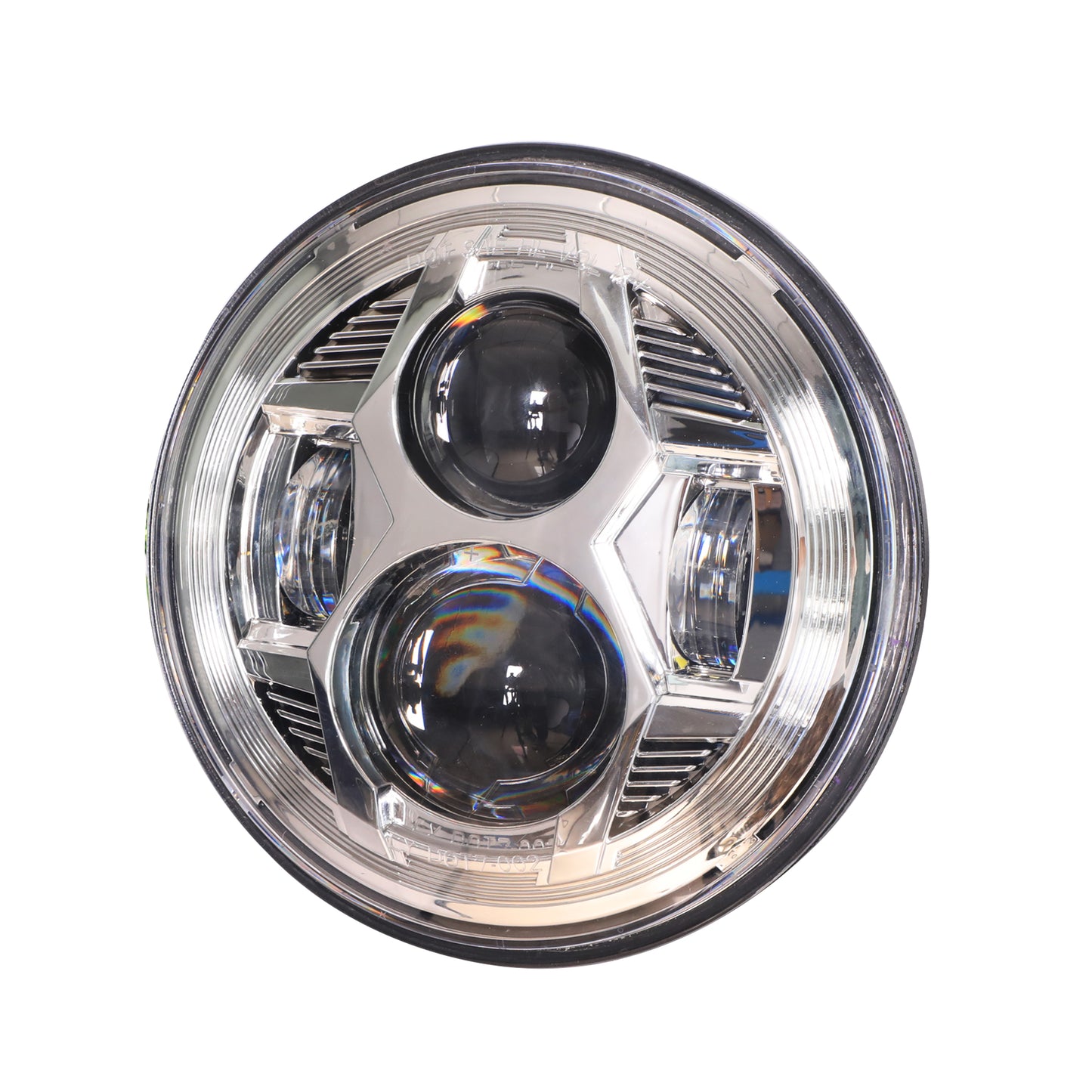 Headlights 'CHROME' Avenger LED for Wrangler JK JKU TJ (pair)