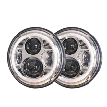 Load image into Gallery viewer, Headlights CHROME Avenger LED DRL Halo for JK/JKU/TJ (pair)

