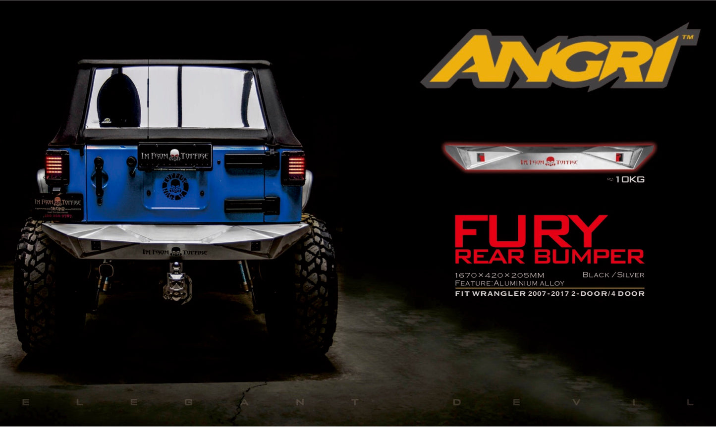 Topfire Fury I Rear Bumper for Wrangler JK JKU