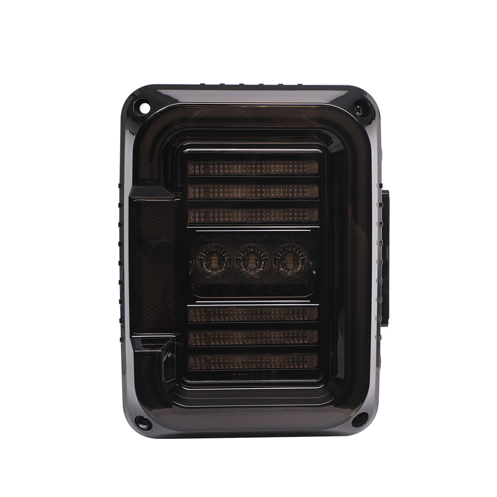 TAIL LIGHTS - CEE 'C' BLACKED LED replacement for Wrangler JK JKU (pair)