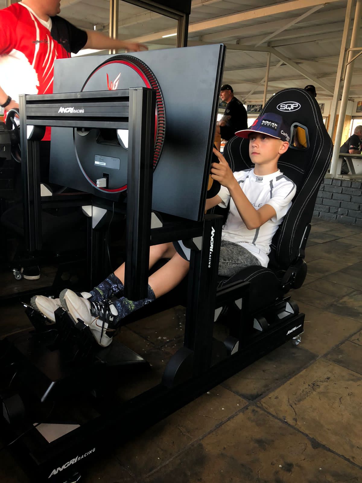 PRO SIM RIG CHASSIS + Integrated Screen System (On Rig) - 'Black Series Shifter'