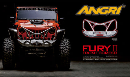 Topfire FURY II with Guard Aluminium Alloy Front Bumper for Wrangler JK JKU